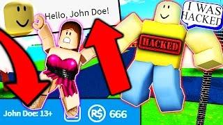 PLAYING AS JOHN DOE'S ROBLOX ACCOUNT?! (I Hacked John Doe!)