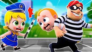 Police Girl Song Police Girl Chase Smart Thief | Rescue The Baby More Nursery Rhymes & Kids Songs