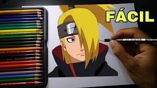 Como desenhar Deidara (Naruto) | Vídeo-Aula