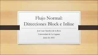 Direcciones Inline y Block