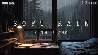 Rain Sounds For Sleeping - Soft Rain Sounds on Windows - Stop Overthinking, Stress Relief Music