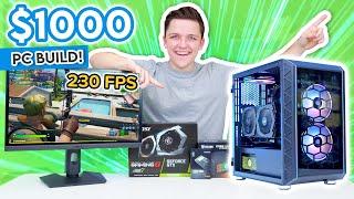 Best $1000 Gaming PC Build 2021/22! [Full Build Guide w/ 1080p Gaming Benchmarks!]