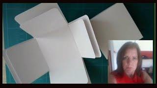 Card making and paper crafts for beginners. Exploding box How to make an explosion box from A4 card