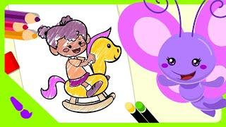 Lottie Dottie Mini | Magic Painting - Giddy Up, Horsey | Kids Cartoons