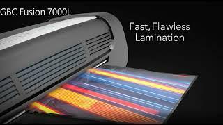 GBC FUSION7000L Laminator, 1 Min Warm-Up, 3-10 Mil, Includes 50 EZUse Laminating Pouches