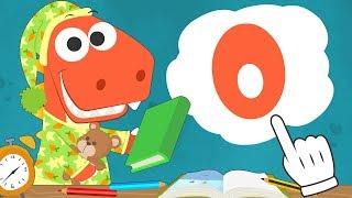 Aprende con Eddie la vocal O ‍ Eddie el dinosaurio aprende las vocales con un cuento de aventuras