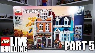 LEGO Creator: Bookshop Modular | Live Build | Part 5