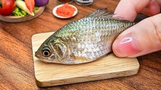 Best Tiny Cooking ️ Amazing Miniature Spicy Fried Fish Recipe | Mini Yummy Cooking