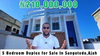 Spacious 5 Bedroom duplex for sale in Sangotedo Ajah, Lekki Lagos ; House for sale in Lekki