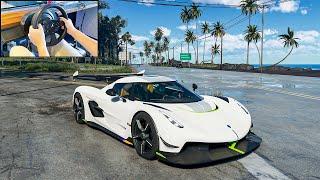 Koenigsegg Jesko - The Crew Motorfest (Steering Wheel Gameplay)