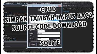 VB.NET CRUD With SQLITE [ Source Code Download ].