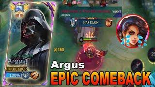 Argus Epic Comeback A trashtalker "Esmeralda" | Mobile Legends