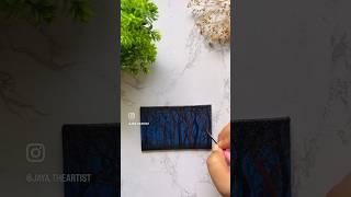Dark forest painting #shorts #painting #easy #art #ashortaday #acrylic #tutorial #drawing #beginner