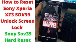 How to Reset Sony Xperia XZ3 SOV39 Unlock Screen Lock | sony sov39 hard reset | Sony Xperia XZ3