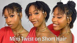  Loc your hair without locking your hair | Fluffy Natural Mini Twist