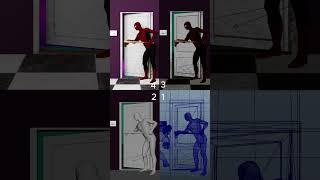 Construction stages of the fight between Spider-Man and Toilet Hulk ! #shorts