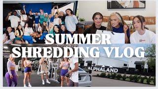 ALPHALAND SUMMER SHREDDING 2023 | Texas travel vlog, meeting friends, working out, sample sale haul