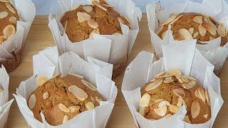 EINFACHE UND LECKERE MUFFINS | MANDEL- UND KAROTTENMUFFINS