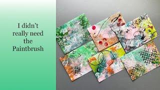 Painted Arty Envelopes with No Equipment