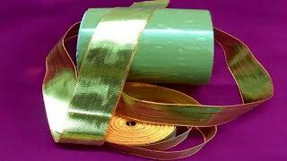 How to make gota Patti leaf with tape | gota work | gota Patti | gota Patti leaves