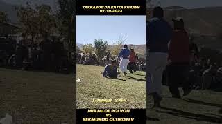 MIRJALOL POLVON VS BEKMUROD OLTIBOYEV YAKKABOGʻDA TO'Y KURASHDA 01.10.2023