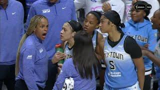 Chennedy Carter Foul On DiJonai Carrington Reviewed | Chicago Sky vs Connecticut Sun WNBA basketball