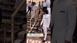 #AlluArjun has arrived for the 69th National Awards as he wins for best actor for Pushpa #SpotboyE