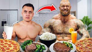 Diese Massephase schaffen nichtmal 195KG Strongman I 1 Tag essen wie HAFTHOR BJORNSSON