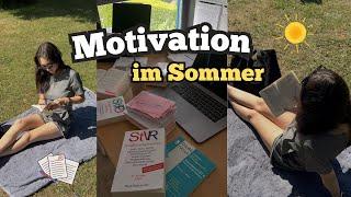 LERNEN IM SOMMER | Die besten Tipps für mehr Motivation ️