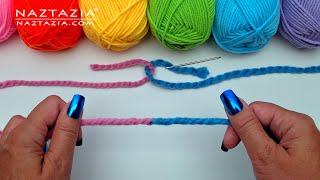 How to Join 2 Yarns with Russian Join - Splicing Yarn