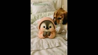 cuteness never ends! #penguin #cute #cuteanimals #trending #ai #adorable #fluffy #short #pets #fun