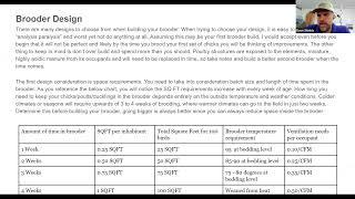 Pastured Poultry Brooder Basics