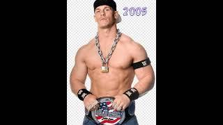 WWE JOHN CENA PNG EVOLUTION 2002-2022.       