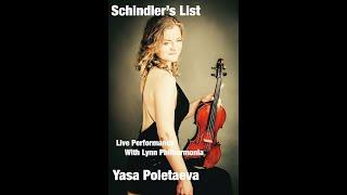 Yasa Poletaeva plays Schindler's List by John Williams with Lynn Philharmonia