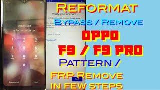 OPPO F9 or F9 Pro Pattern Remove and FRP Bypass (CPH1823) by Test Point using MRT Key Software