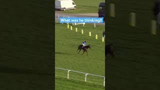 What was he thinking! Jockey makes HUGE mistake!