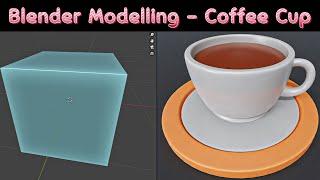 Blender Beginner Modelling Tutorial - Coffee Cup