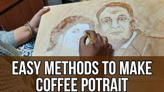 Coffee Painting | Manoram Arts Ajmer | Learn coffee painting