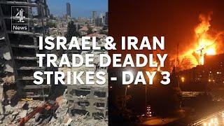 Iran-Israel conflict intensifies as new strikes kill over 100 - Day 3