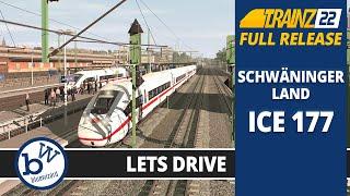 Trainz 22 FULL RELEASE - Lets Drive the ICE 177 session on the Schwäninger Land Route