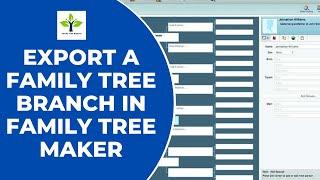 Export a Family Tree Branch in Family Tree Maker | Family Tree Support #ftm