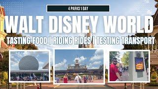 visiting ALL WALT DISNEY WORLD PARKS in just ONE DAY - CHALLENGE