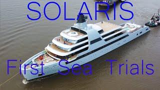 New Amazing 140m Mega Yacht SOLARIS | First Sea Trials for the 500 Mio Euro Yacht