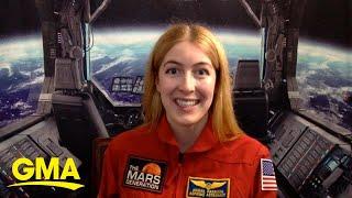 ‘Astronaut Abby’ wants to be 1st to set foot on Mars