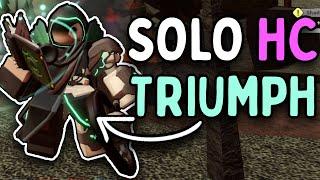 SOLO HARDCORE TRIUMPH WITH OP NECROMANCER | Roblox Tower Defense Simulator