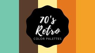 70's RETRO COLOR PALETTES WITH IT'S NAME AND HEX COLOR CODE | mochibubble