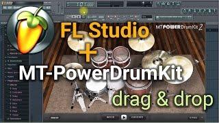 FL Studio and MT Power Drum Kit DRAG AND DROP - MIDI drum grooves