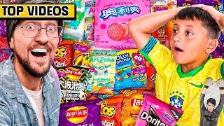We Tried 100 WEIRD SNACKS in 24 Hours! | FV Family Top Videos