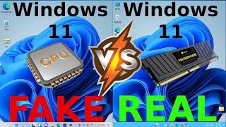 Windows 11 Clone vs Windows 11: RAM/CPU Usage