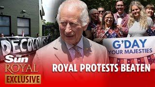 Anti-royal protesters have taken a beating - Charles will be King of Australia as long as he wants